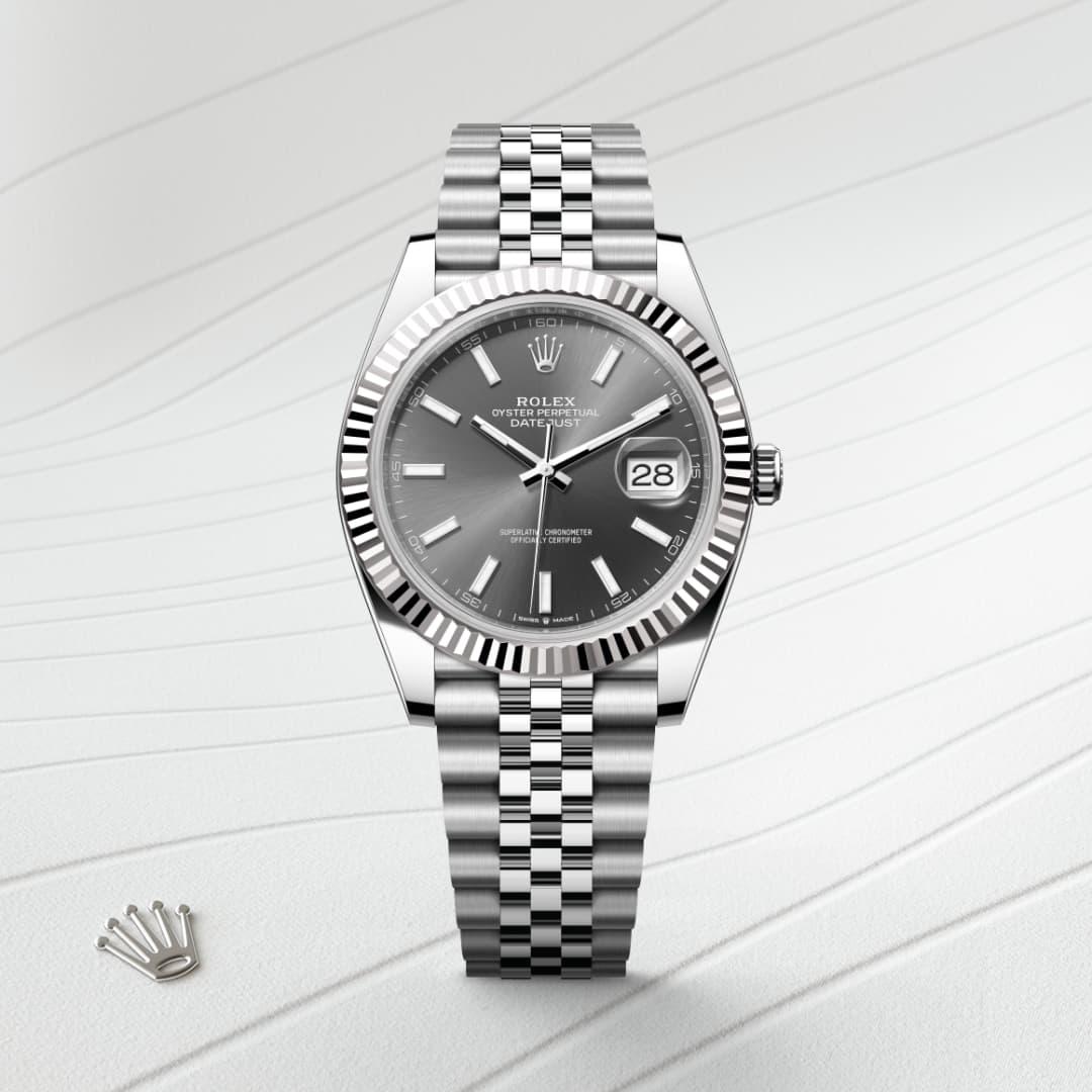 Rolex Datejust 41 M126334-0014 watch front facing