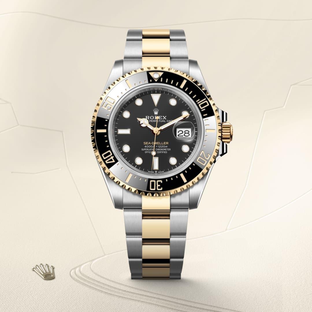 Rolex Sea-Dweller M126603-0001 watch front facing