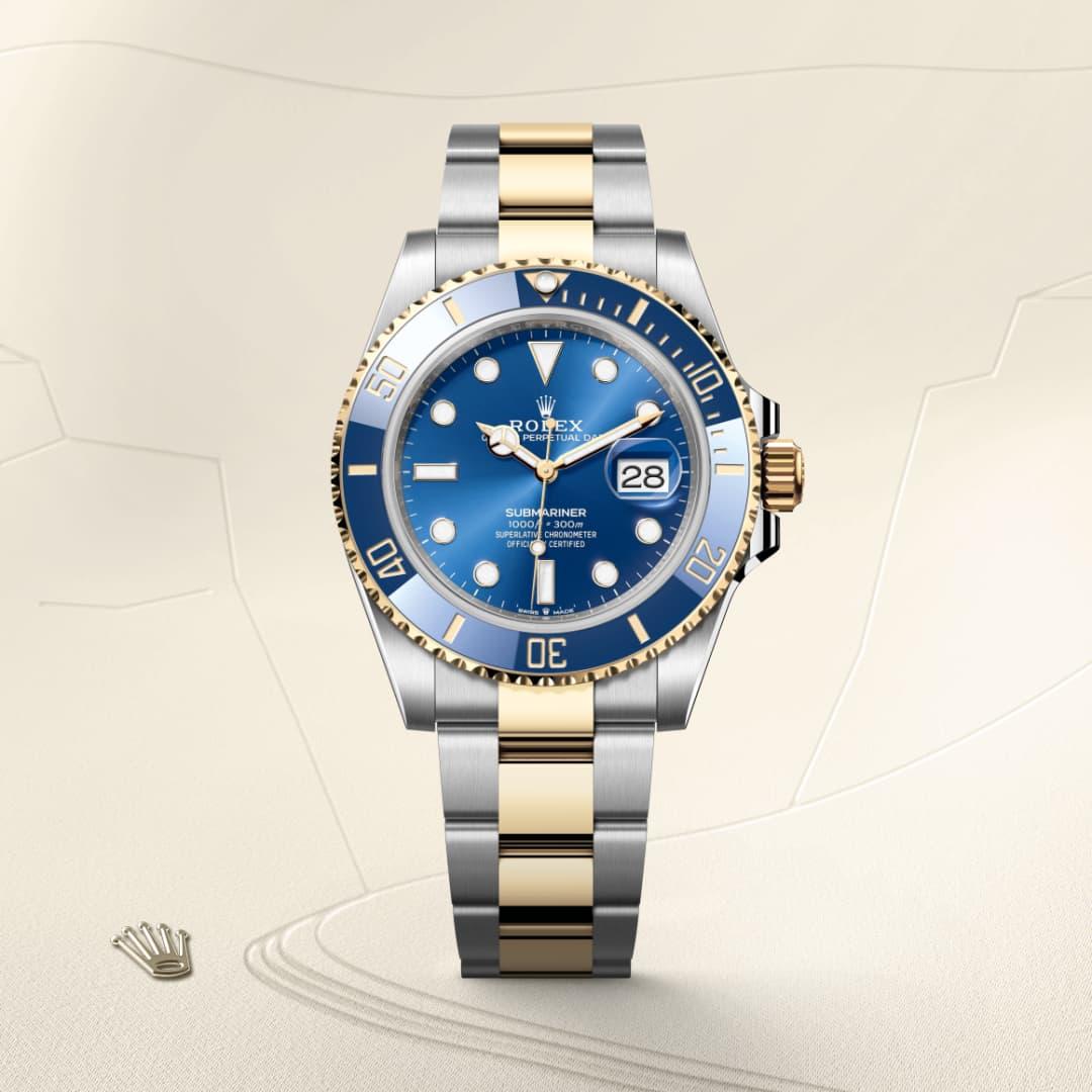 Rolex Submariner Date M126613LB-0002 watch front facing
