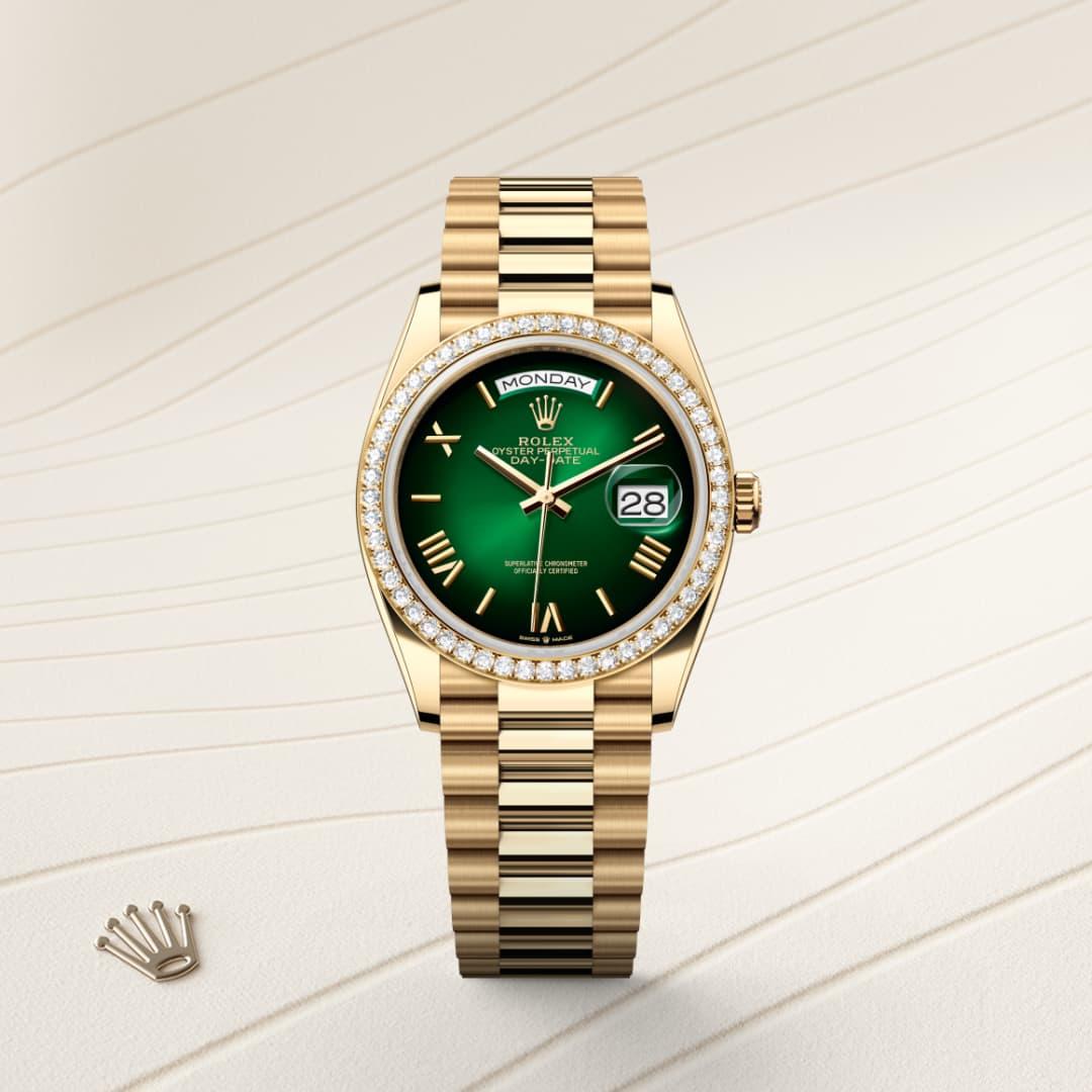 Rolex Day-Date M128348RBR-0068 front facing