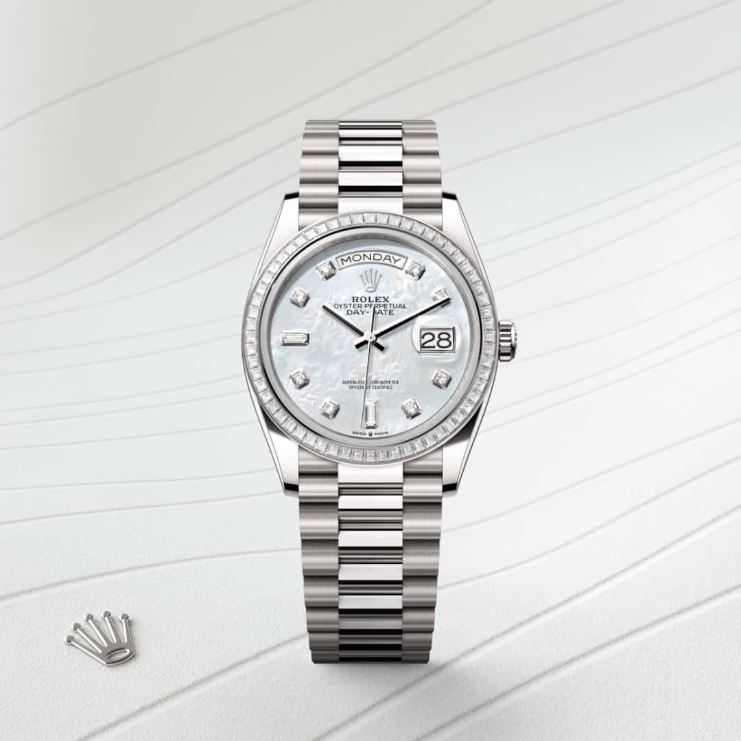 Rolex Day-Date 36 M128399TBR-0003 watch front facing