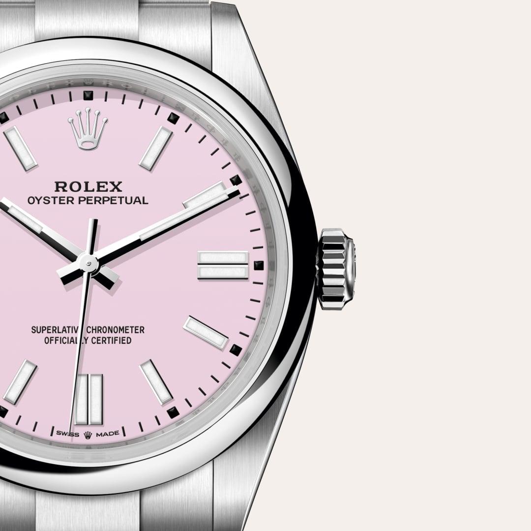 Rolex Oyster Perpetual M134300-0013 with Superlative Certified tag