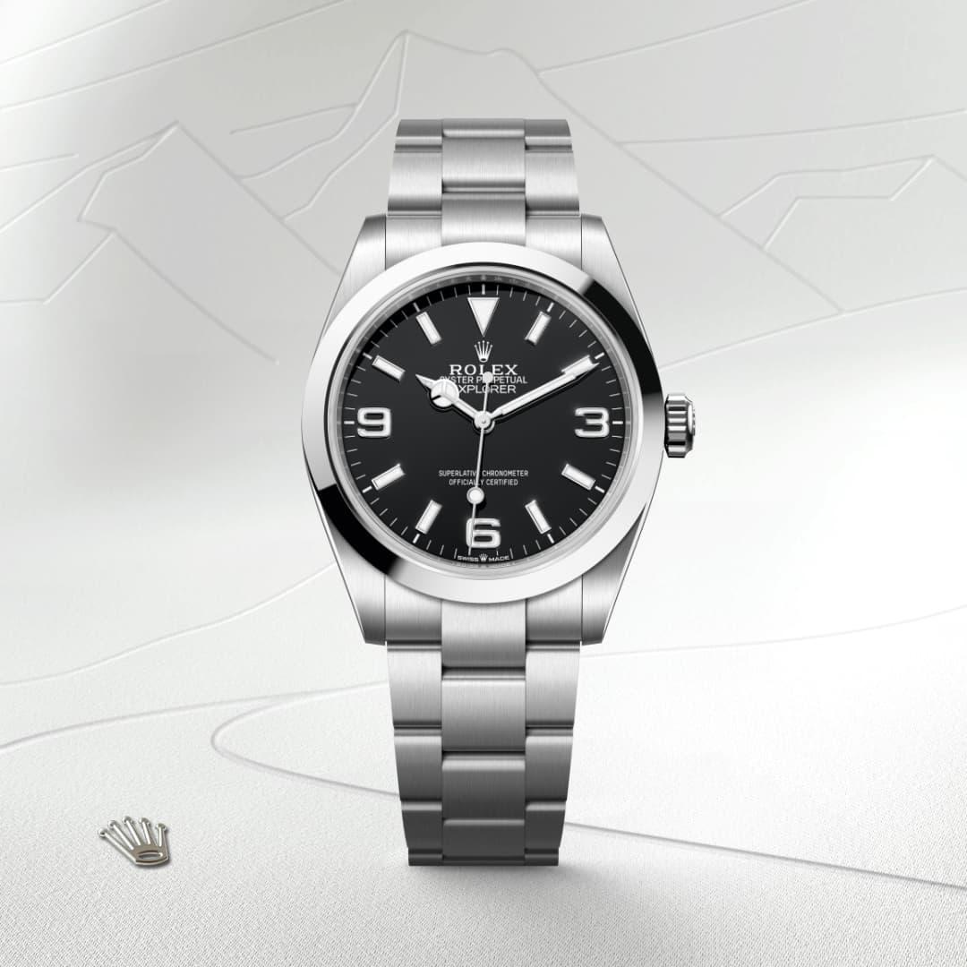 Rolex Explorer M224270-0001 Watch Front Facing 