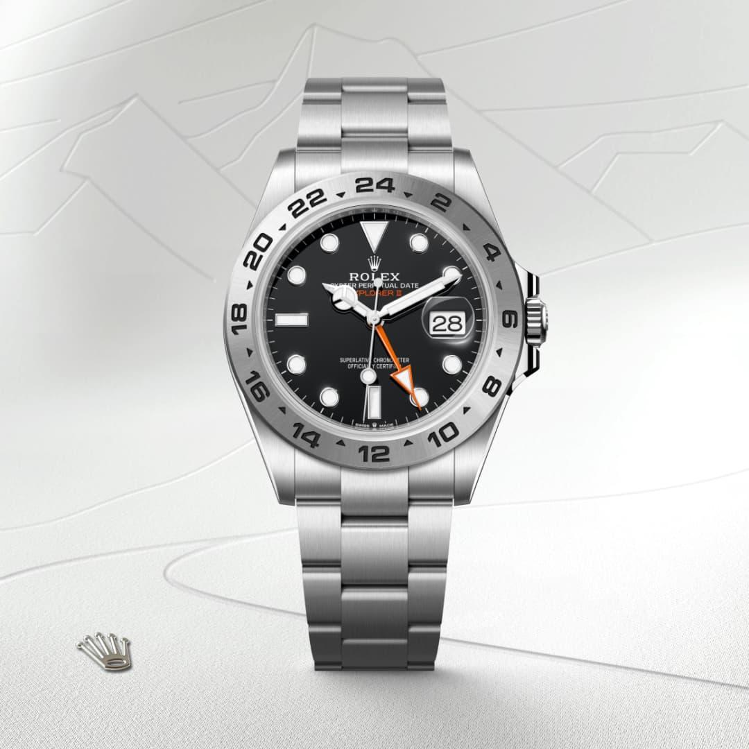 Rolex Explorer II M226570-0002 Watch Front Facing 