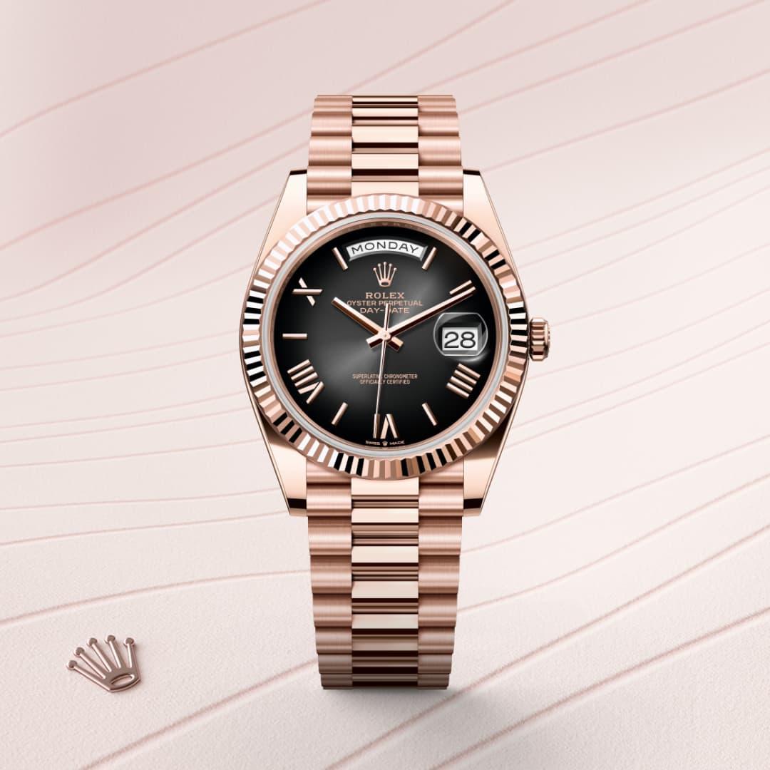 Rolex Day-Date 40 M228235-0055 Watch Front Facing 