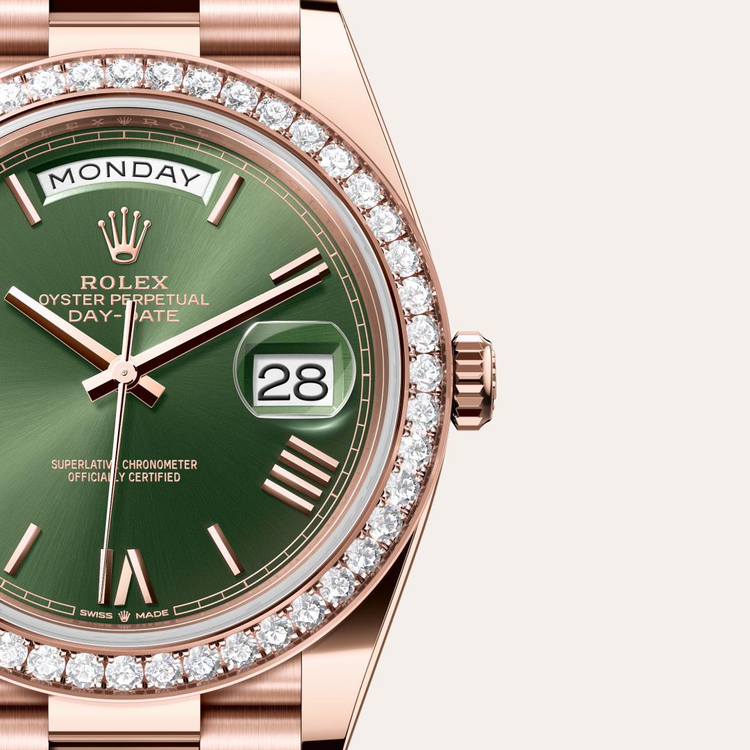 Rolex Day-Date M228345rbr0011 with Superlative Certified tag