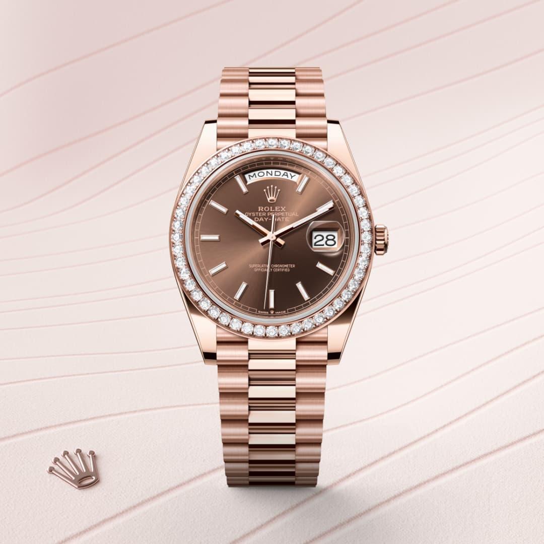 Rolex Day-Date M228345rbr0024 front facing