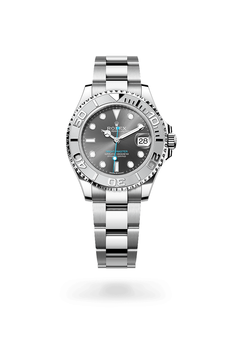 Rolex Yacht-Master 37 in Rolesium, M268622-0002 | Laings Rolex Yacht-Master 37 in Rolesium, M268622-0002 | Laings