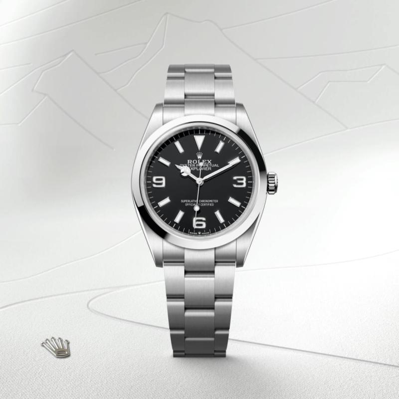 Rolex Explorer 36 M124270-0001 Front Facing Watch
