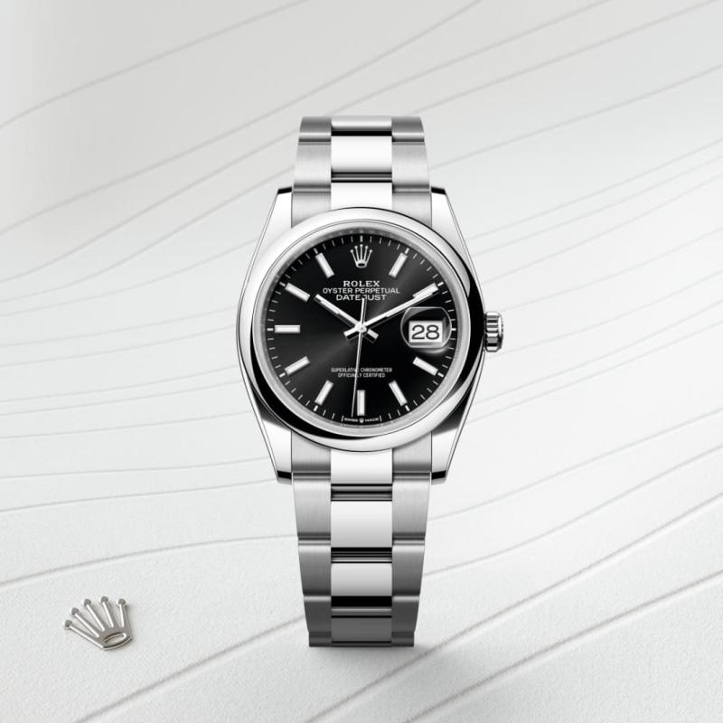 Rolex Datejust 36 watch M126200-0004 watch front facing