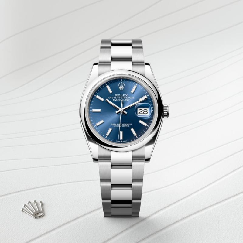 Rolex Datejust 36 M126200-0006 watch front facing