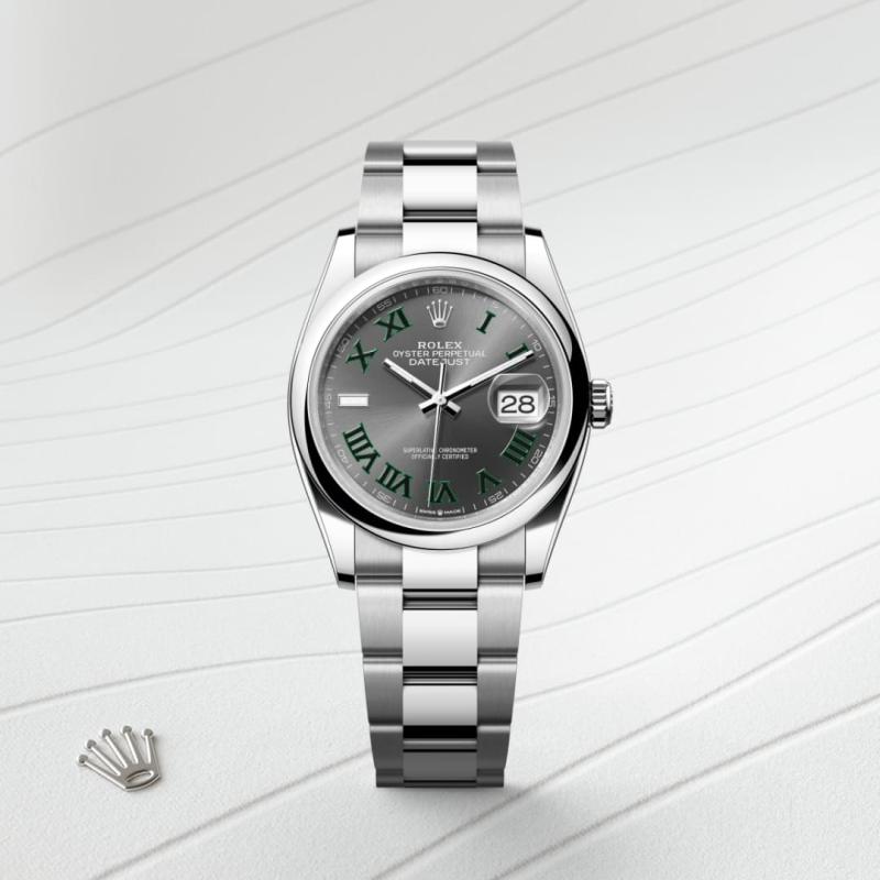 Rolex Datejust 36 M126200-0018 watch front facing