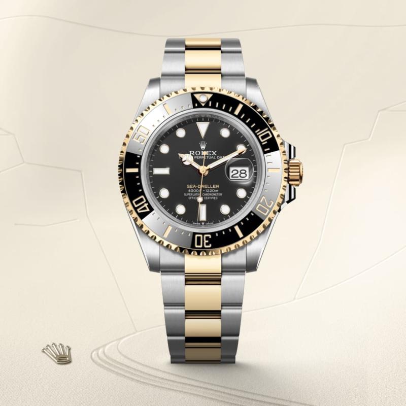 Rolex Sea-Dweller M126603-0001 watch front facing