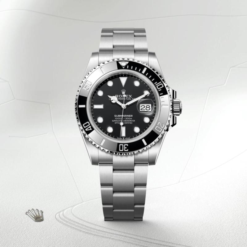 Rolex Submariner Date M126610LN-0001 watch front facing