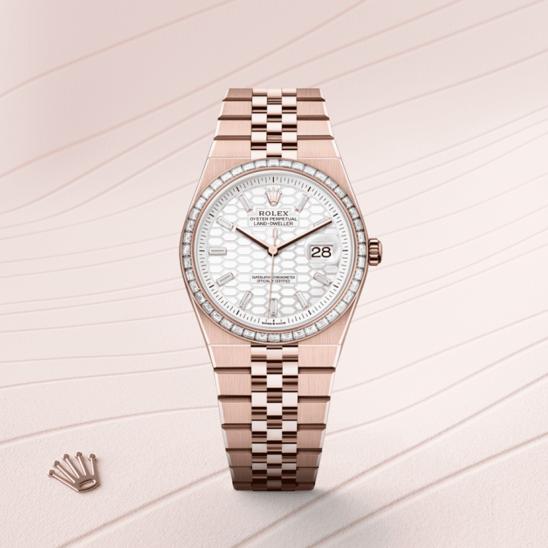 Rolex Land-Dweller M127285TBR-0002 watch front facing