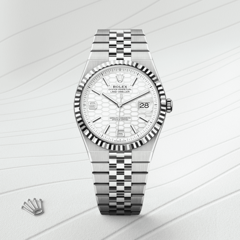 Rolex Land-Dweller M127334-0001 watch front facing