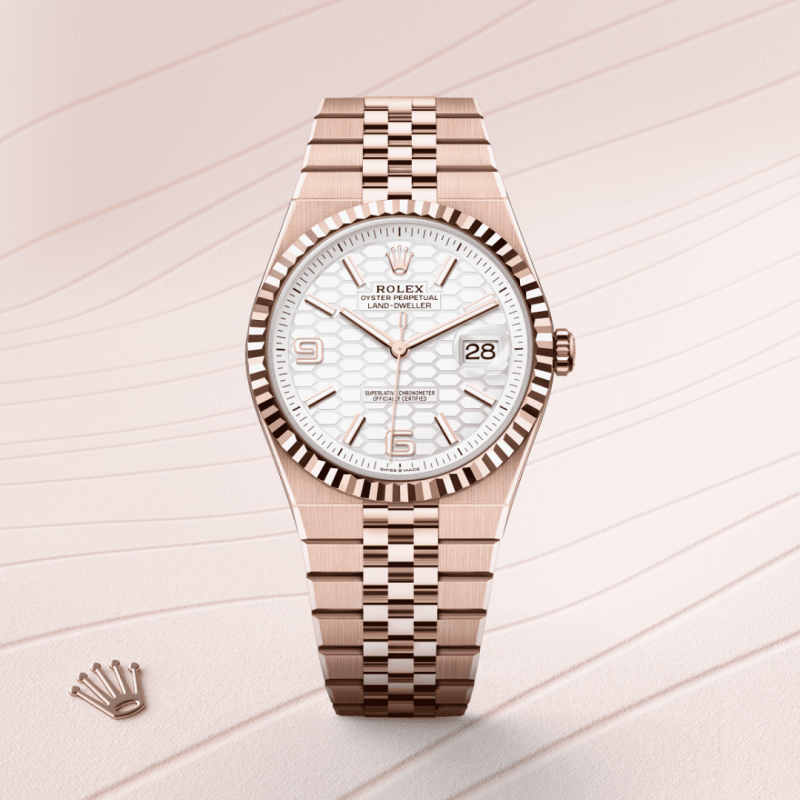 Rolex Land-Dweller M127335-0001 watch front facing