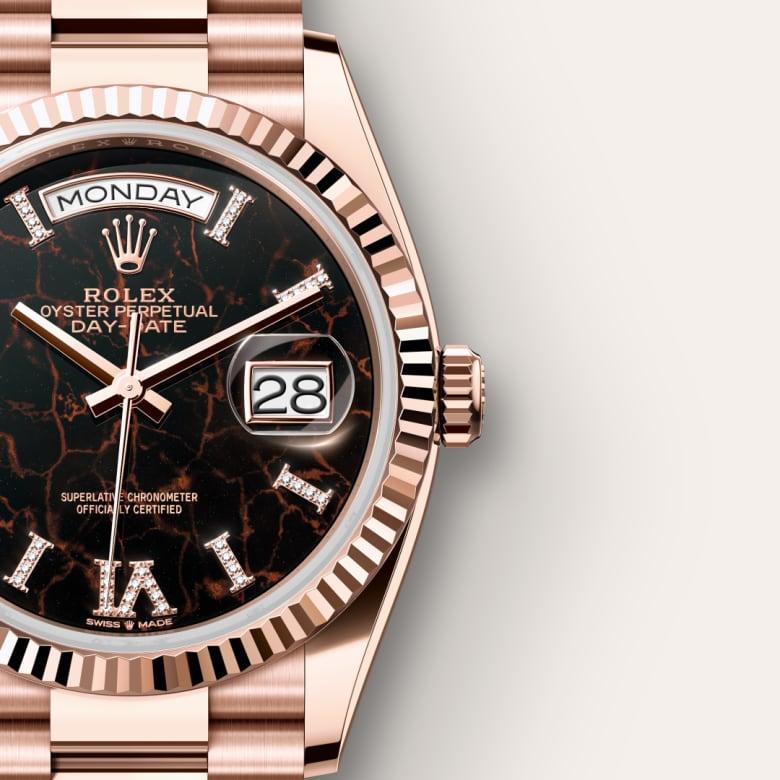 Rolex Day-Date M128235-0041 with Superlative Certified tag