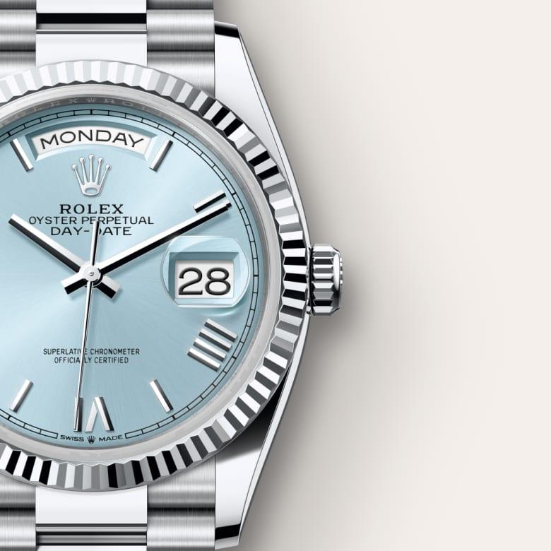 Rolex Day-Date 36 M128236-0018 with Superlative Certification tag