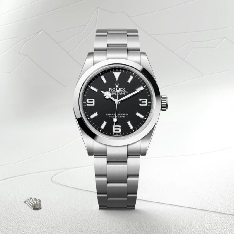 Rolex Explorer M224270-0001 Watch Front Facing 