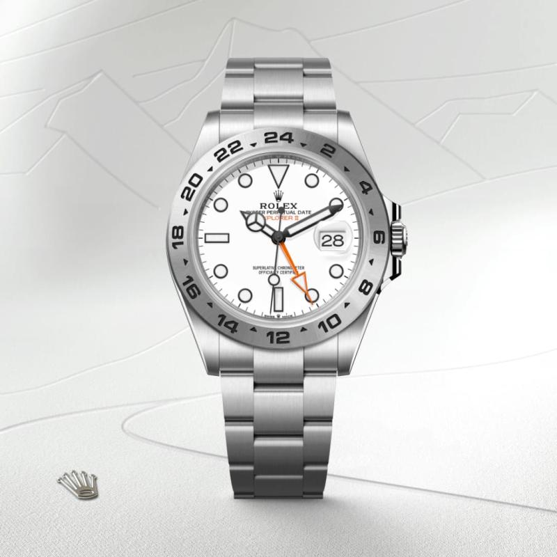 Rolex Explorer II M226570-0001 Watch Front Facing 