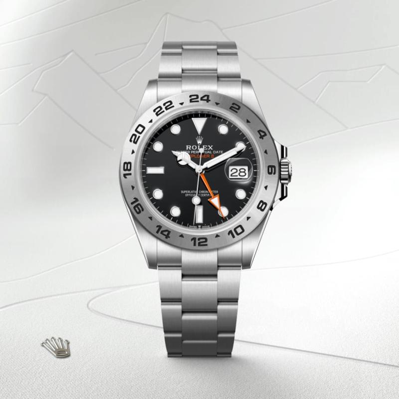 Rolex Explorer II M226570-0002 Watch Front Facing 
