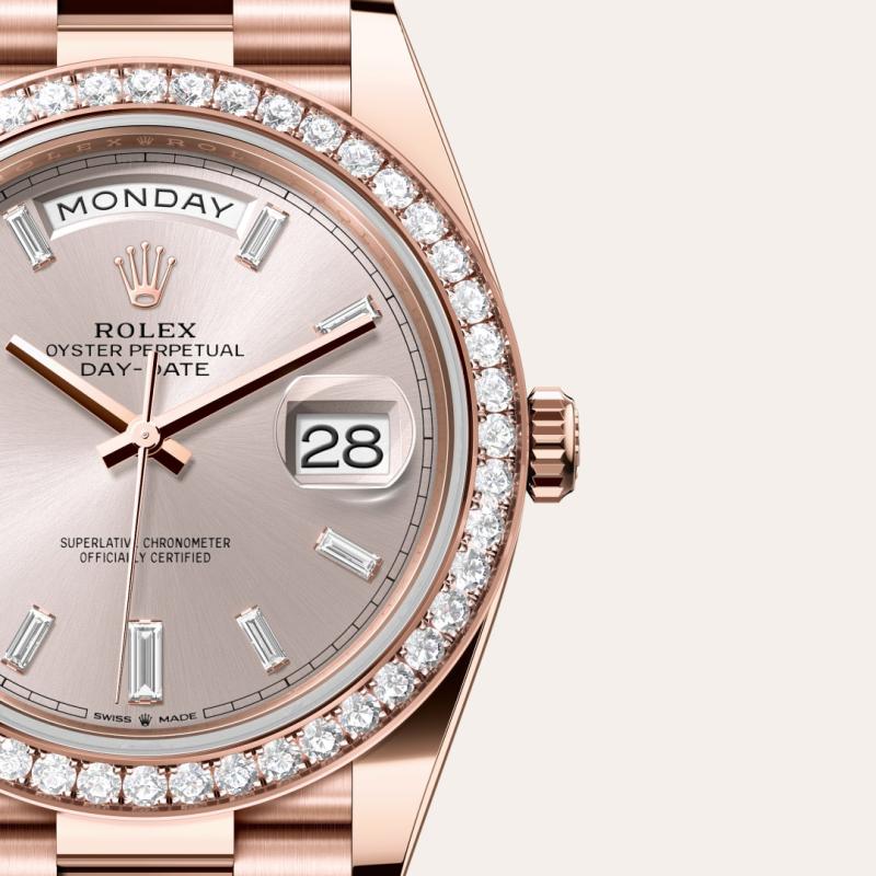 Rolex Day-Date M228345RBR-0007 with Superlative Certified tag