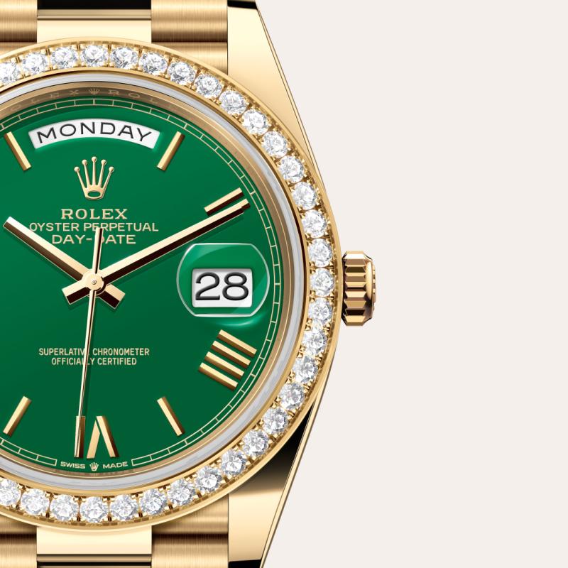 Rolex Day-Date M228348rbr0040 with Superlative Certified tag