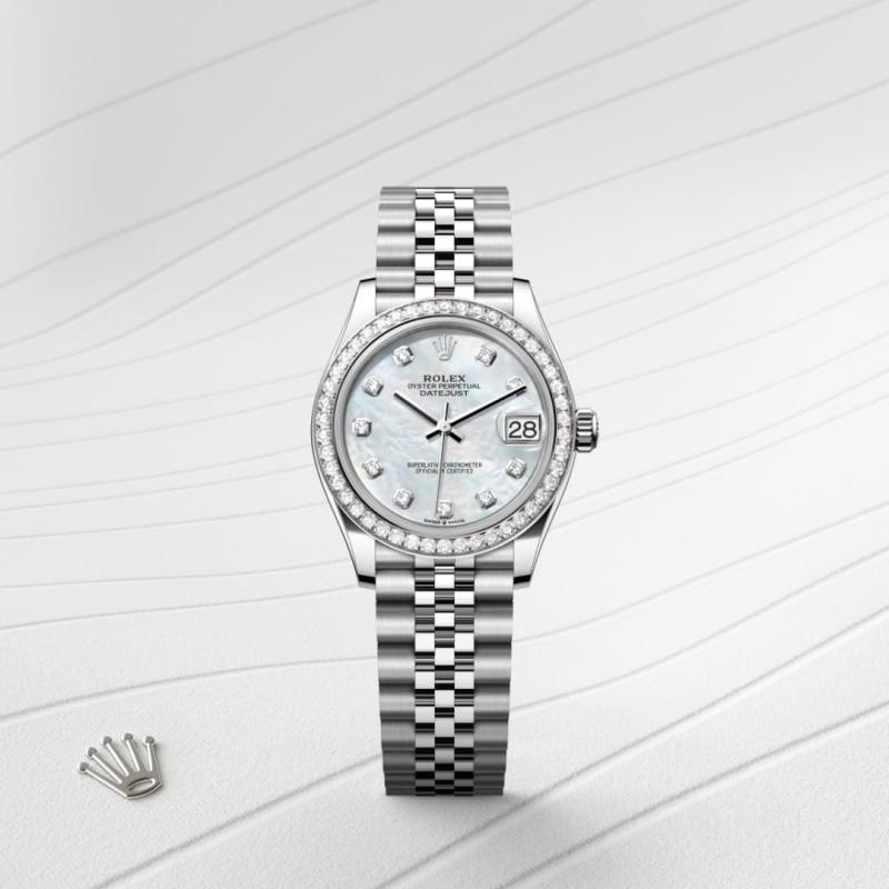 Rolex Datejust 31 M278384RBR-0008 watch front facing