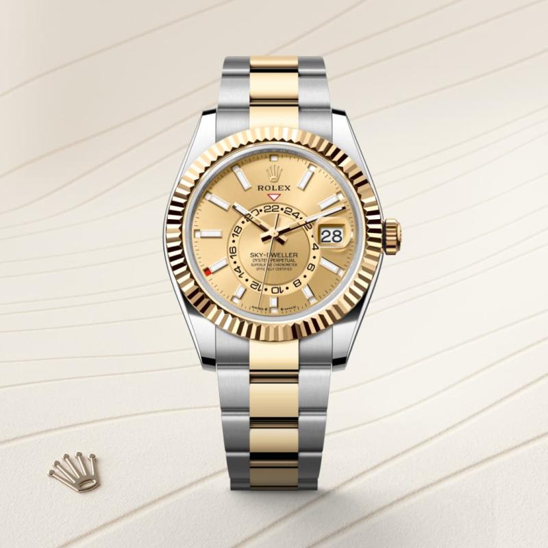 Rolex Sky-Dweller M336933-0001 watch front facing