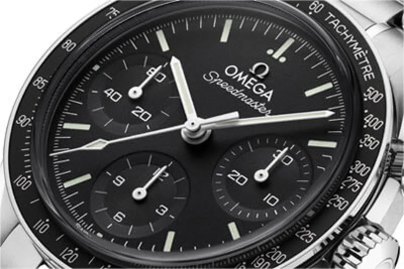 OMEGA Speedmaster 38mm watch with black dial