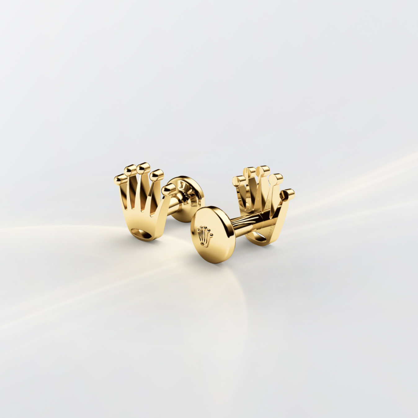 Rolex 'Crown' cufflinks A1018 18ct Yellow Gold