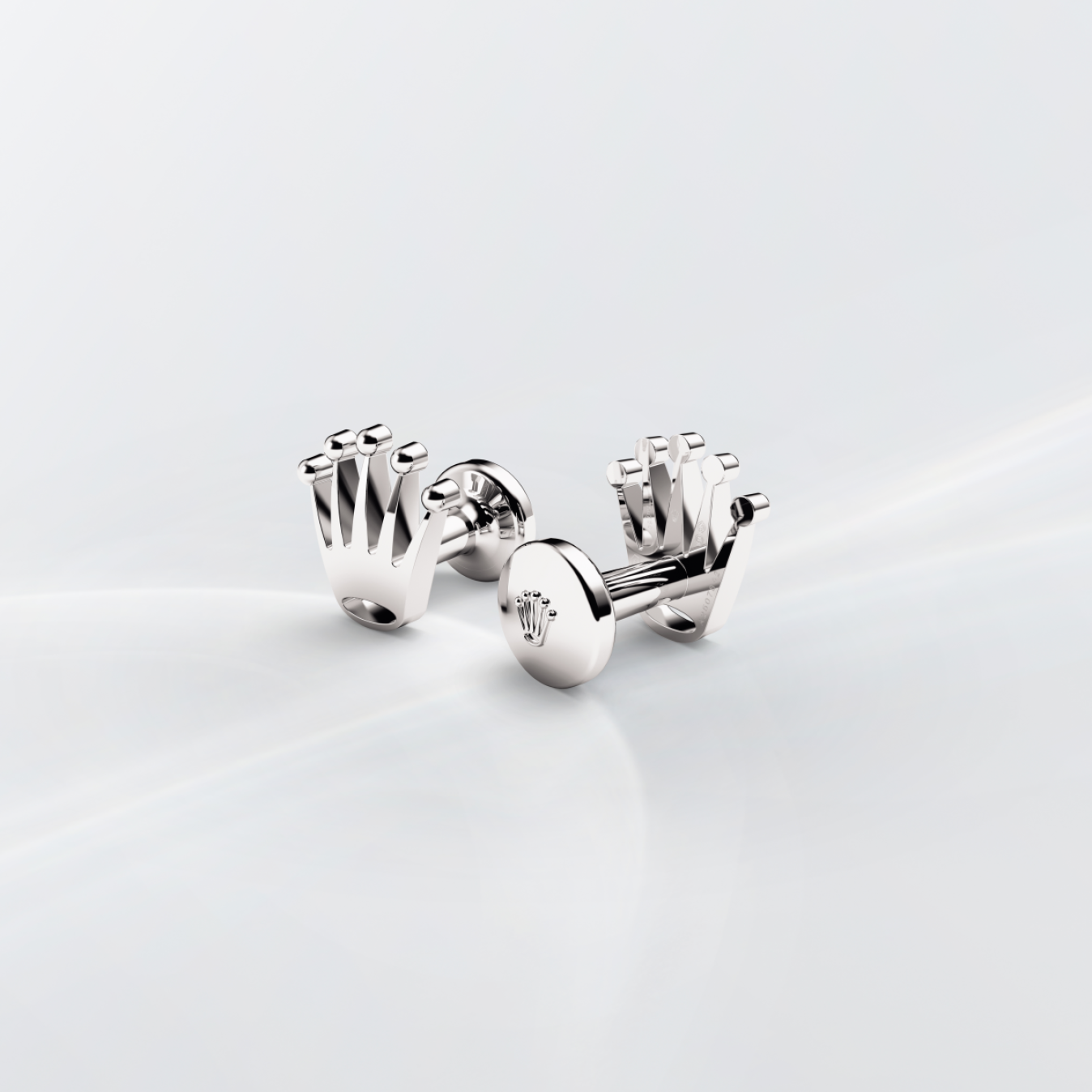 Rolex accessories 'Crown' cufflinks A1019 White gold