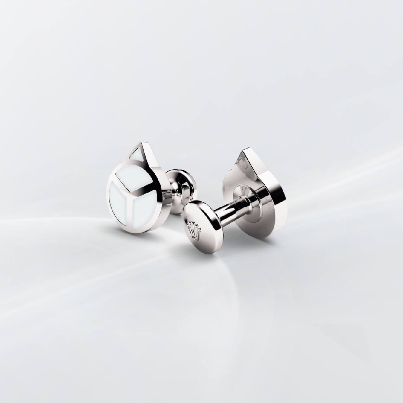 Rolex accessories 'Hand' cufflinks A1029 18ct White Gold