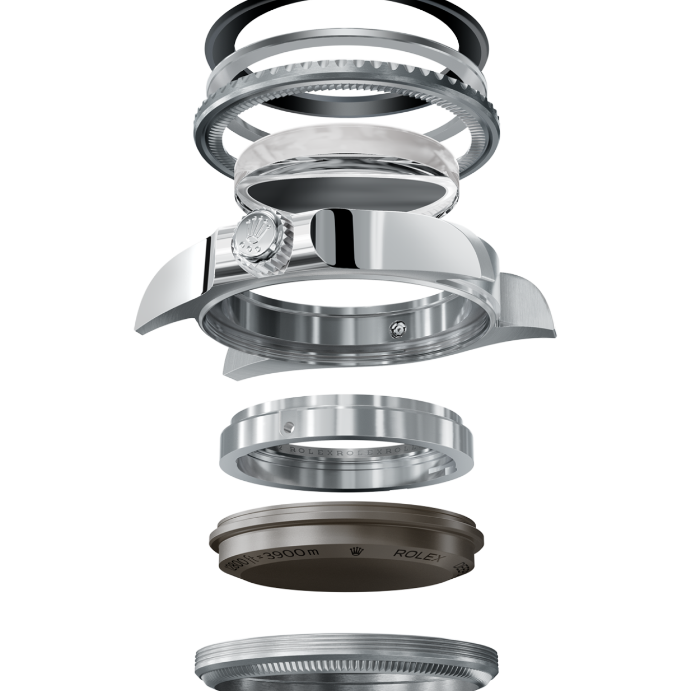 Rolex Deepsea Ringlock System Components