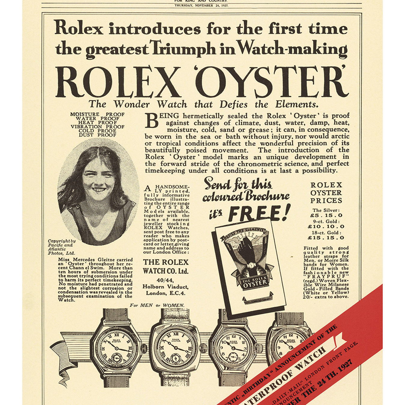 Rolex Oyster Daily Mail Article