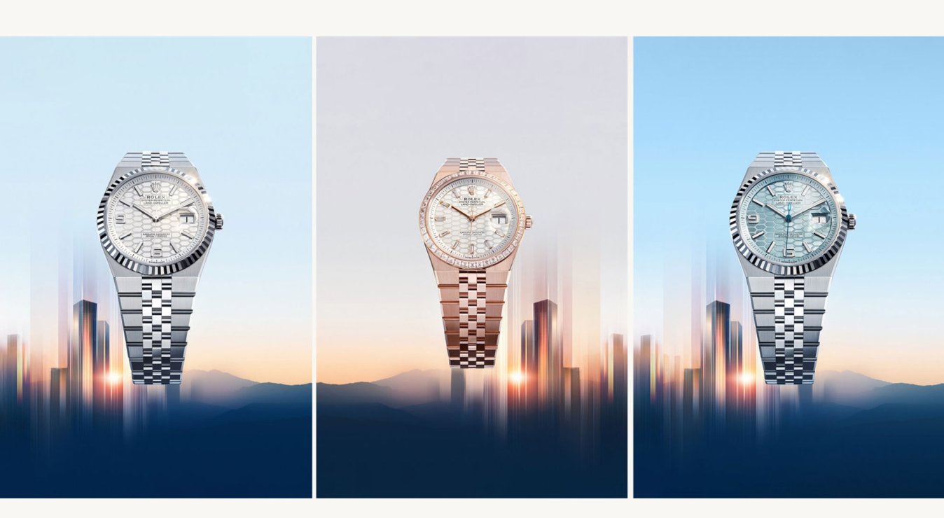 Three Rolex Land-Dweller watches, showcasing the versatility of the collection.