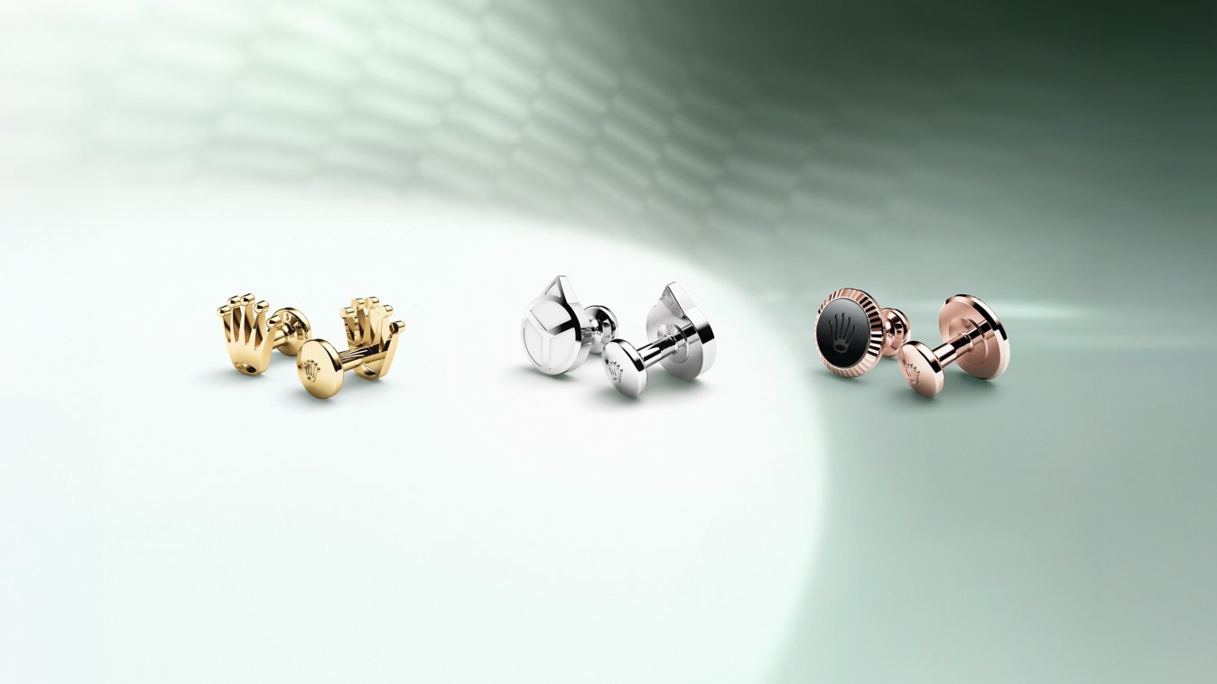 Rolex accessories three cufflinks