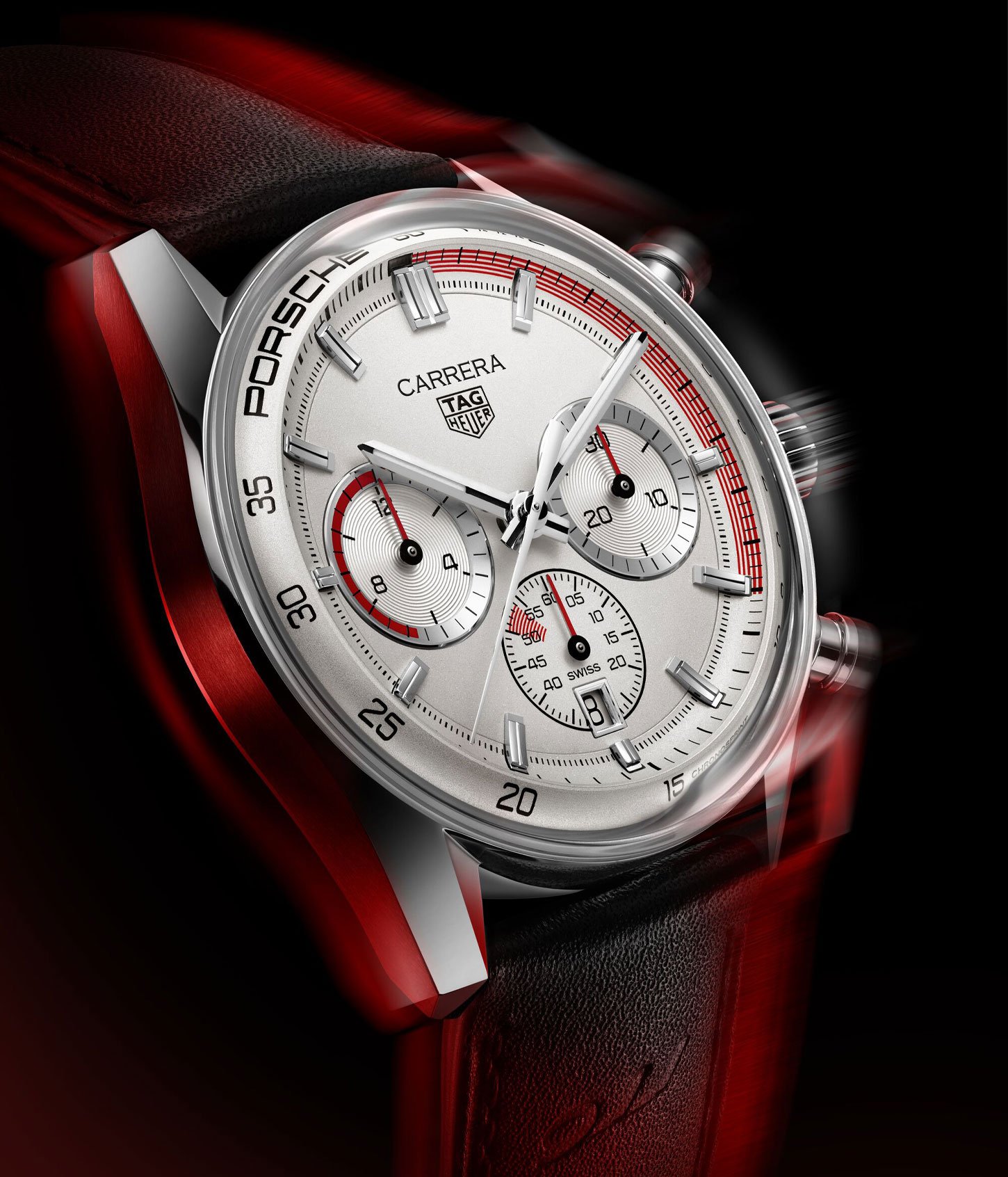 TAG Heuer Glassbox Carrera Chronosprint x Porsche