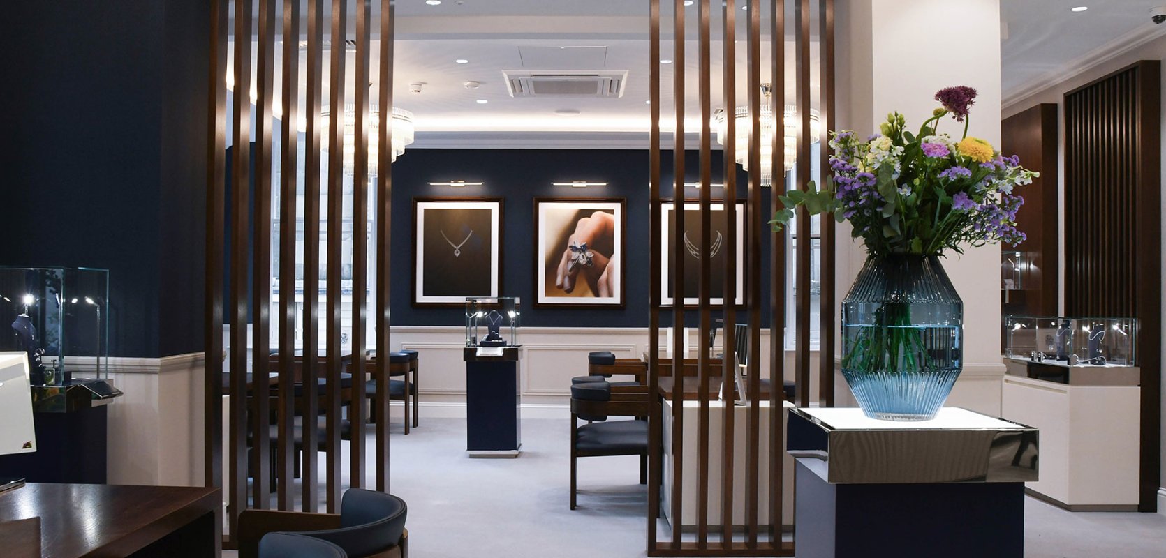 Inside Laings showroom