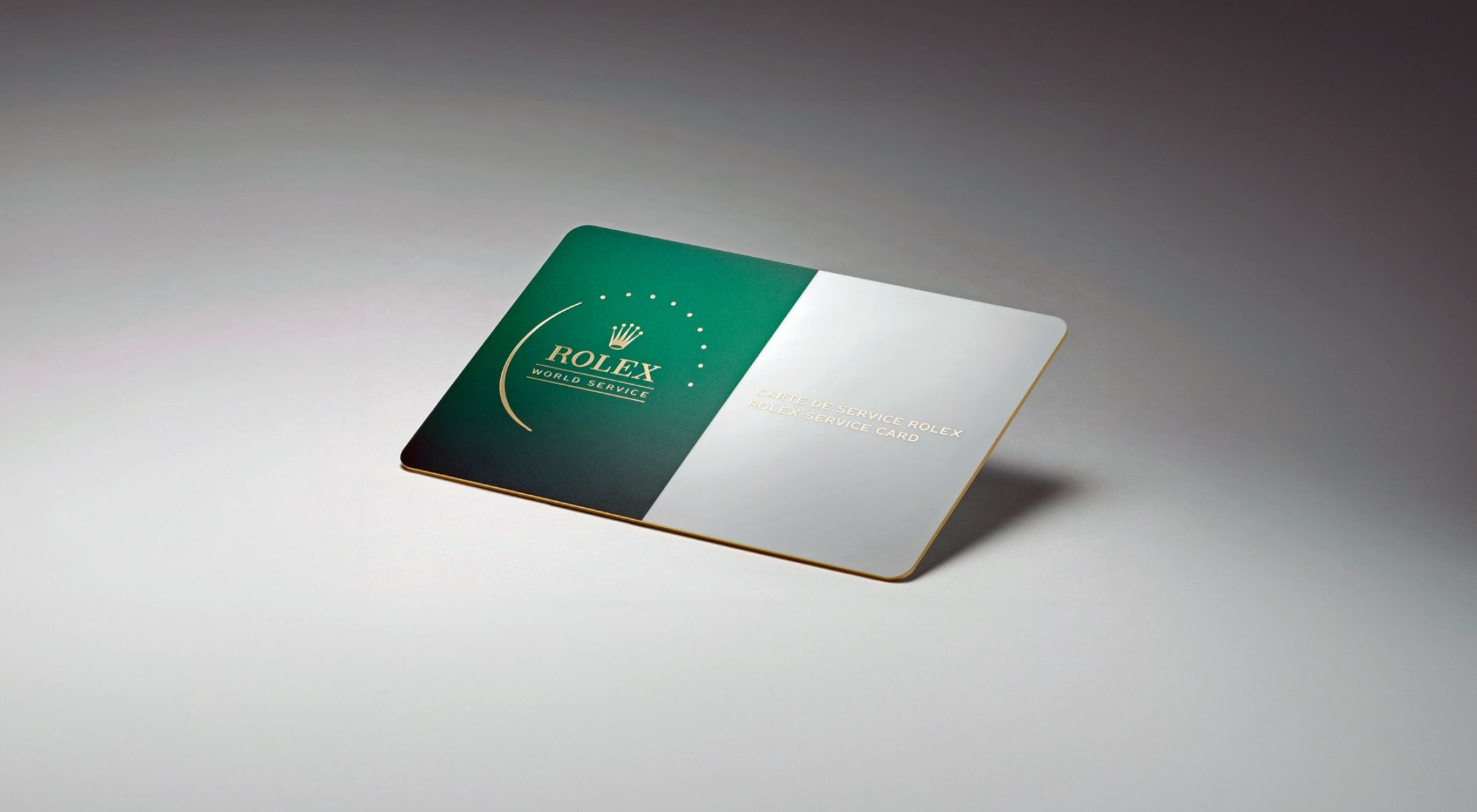 The Rolex Two-Year Service Guarantee Card that comes with all serviced Rolex watches