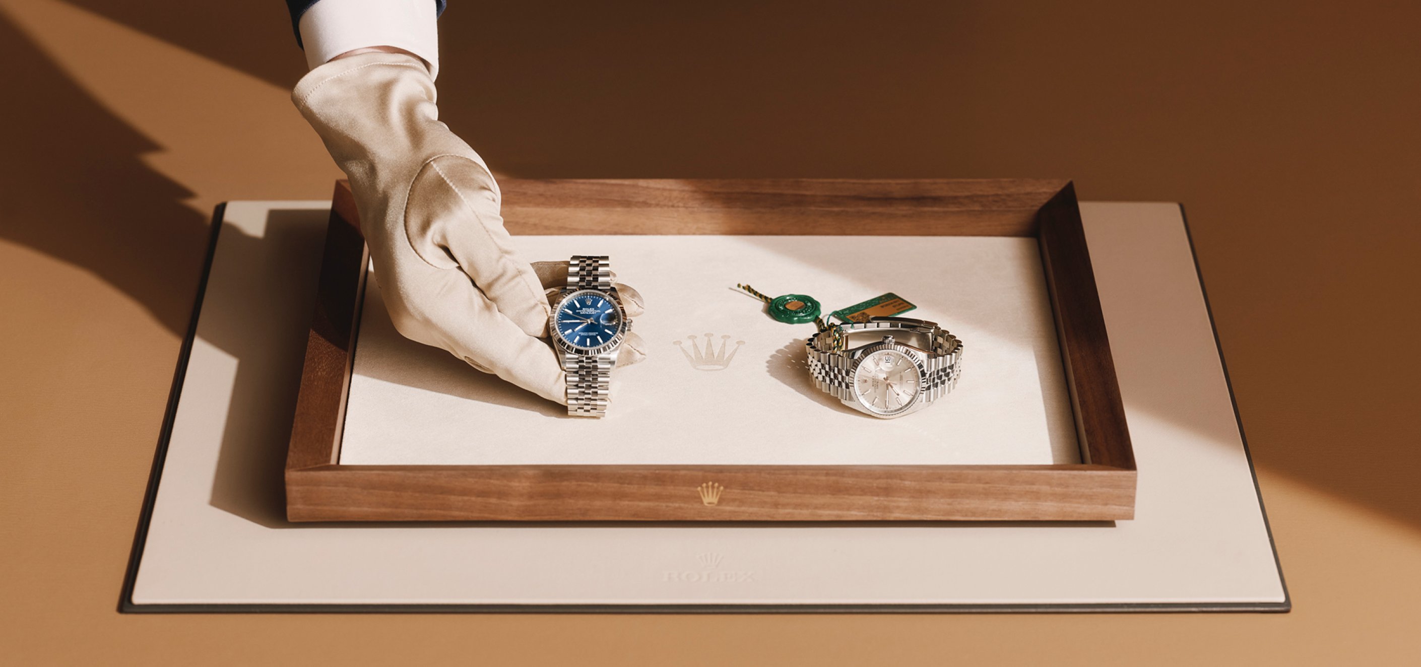 A Watchmaker inspecting the Rolex