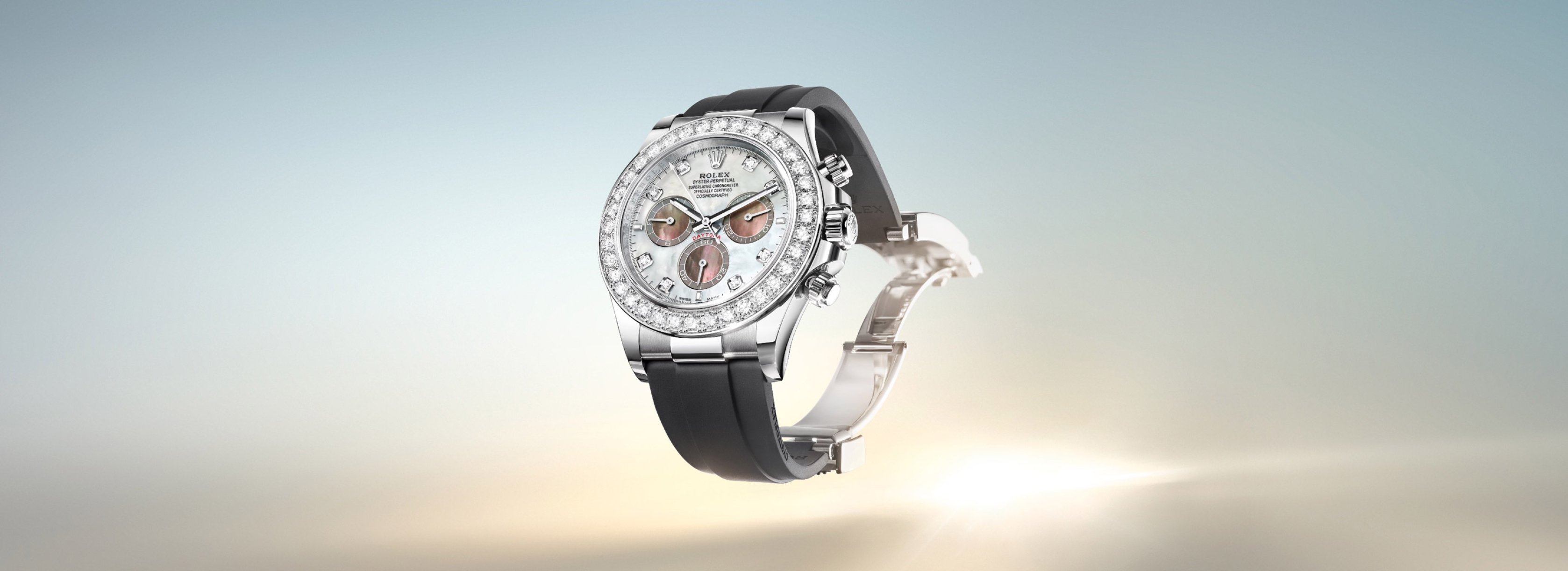 Rolex Cosmograph Daytona Diamond Set Bezel and Mother-of-Pearl Dial