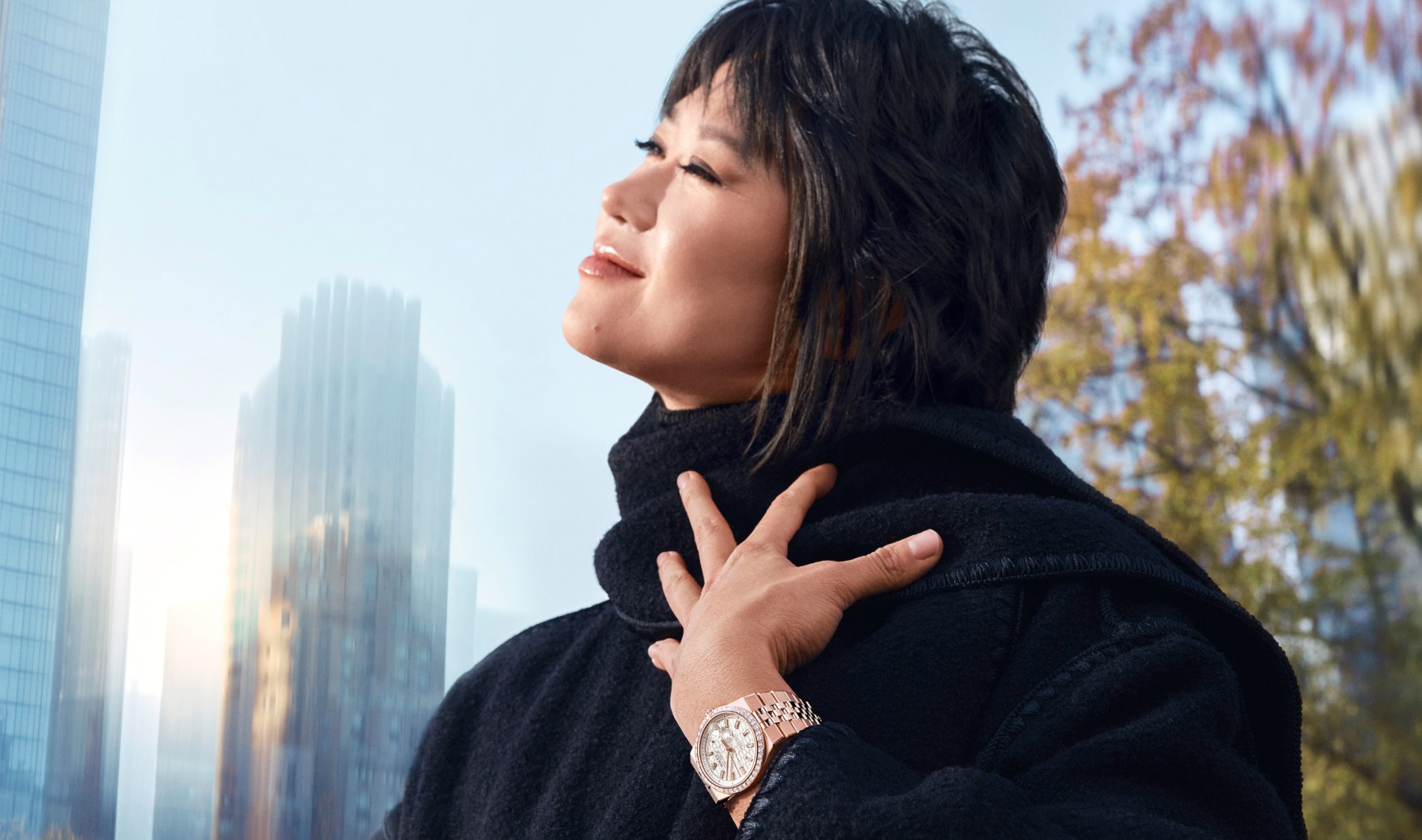 The new Rolex Land-Dweller in 18ct Rose Gold