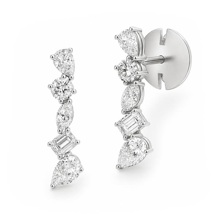 Diamond Drop Earrings