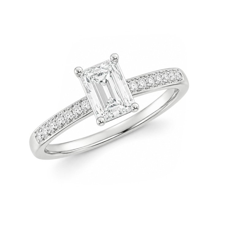 Diamond Shoulder Engagement Rings