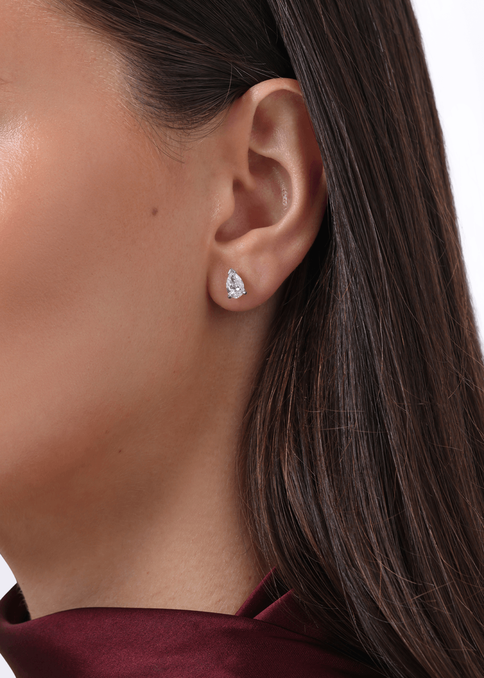Pear cut diamond earrings from the exclusive Wendy Collection