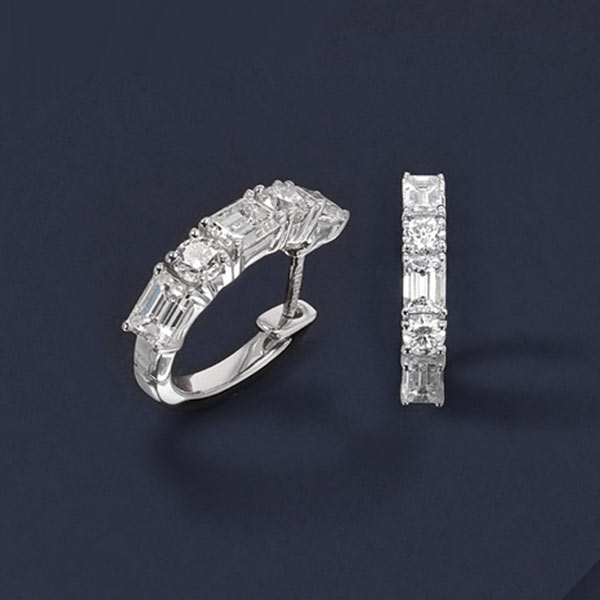 Shop Diamond Hoop Earrings