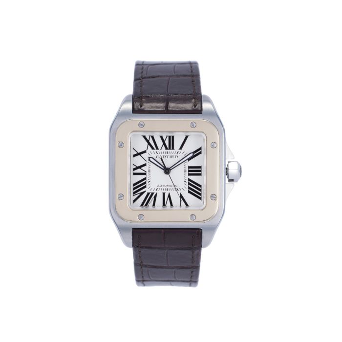 pre owned cartier santos mens watch