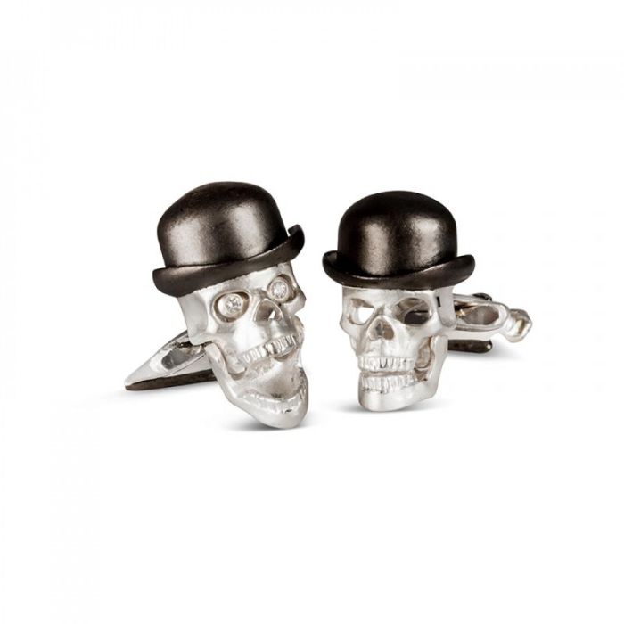 bowler hat cufflinks